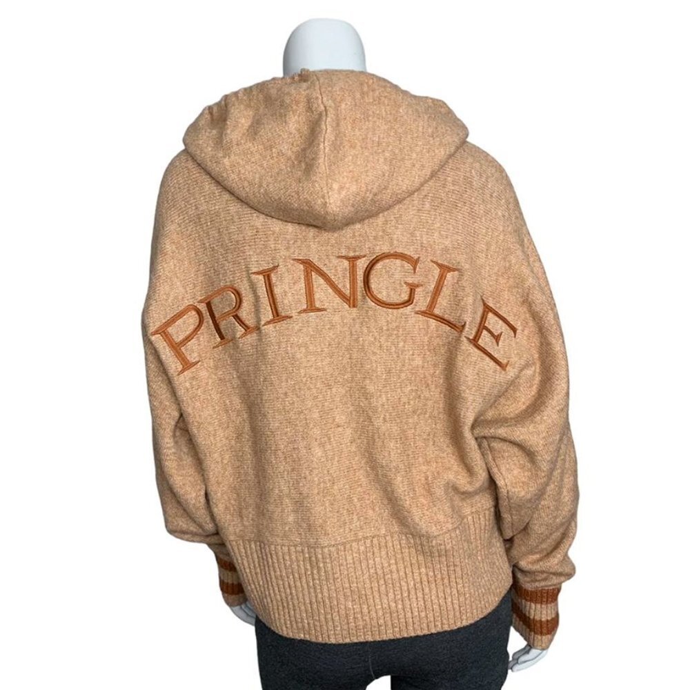 PRINGLE OF SCOTLAND X H&M Varsity Hoodie Sweater in RARE Camel Colour - Picture 5 of 8
